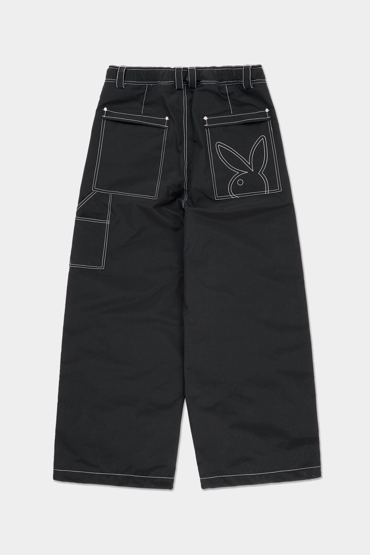 [PLAYBOY x DIMITO] DOUBLE KNEE PANTS (WIDE FIT LV.2) BLACK