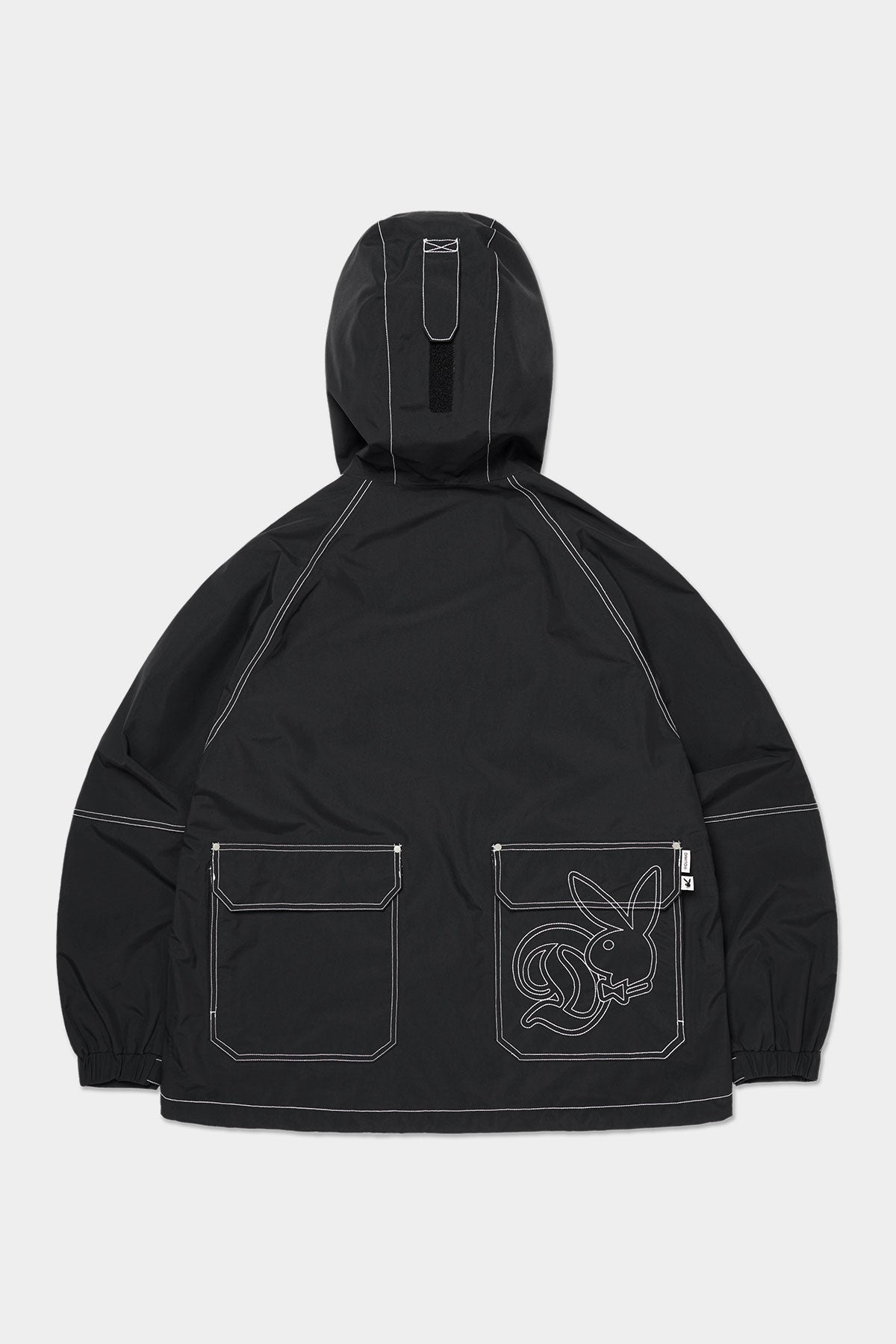 [PLAYBOY x DIMITO] STITCHED TRUCKER JACKET BLACK