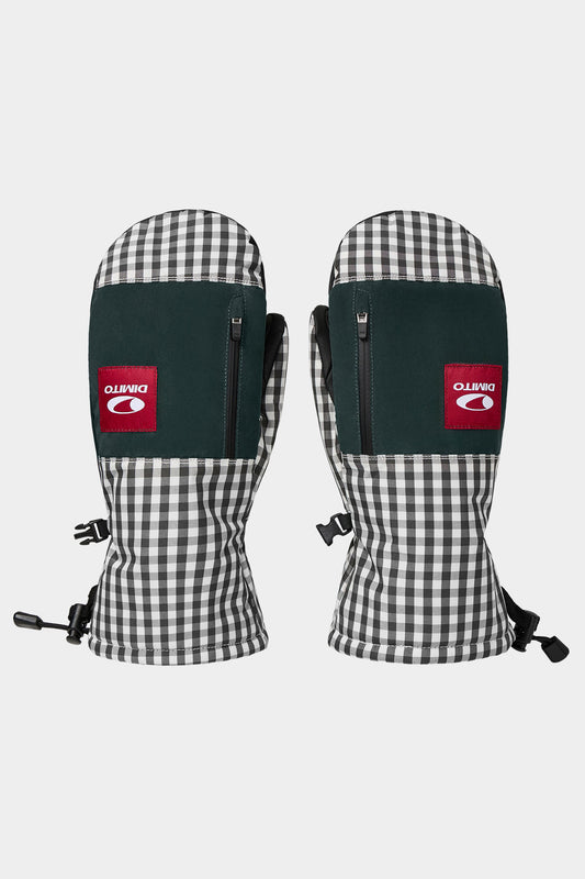 26 BLOCK MITTEN TWOTONE CHECK