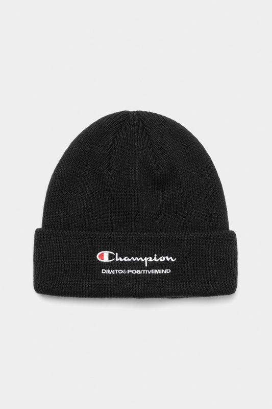 [CHAMPION x DIMITO] SCRIPT LOGO BEANIE BLACK (Available date : 26.10.12)