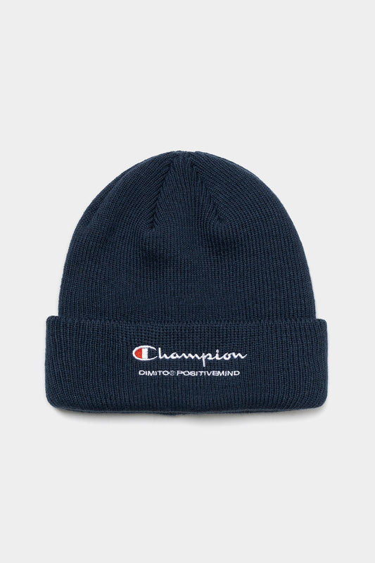 [CHAMPION x DIMITO] SCRIPT LOGO BEANIE INDIGO (Available date : 26.10.12)