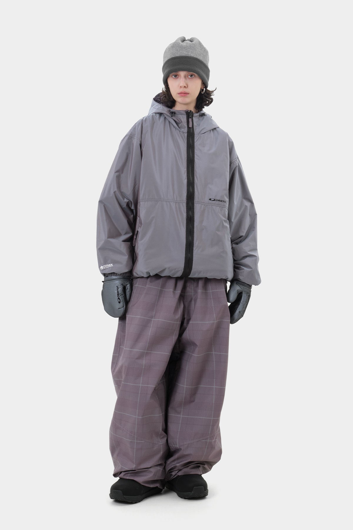 26 AIR FORCE BANDED PANTS (WIDE FIT LV.2) WINE CHECK (Delivery start : 26.09.09)