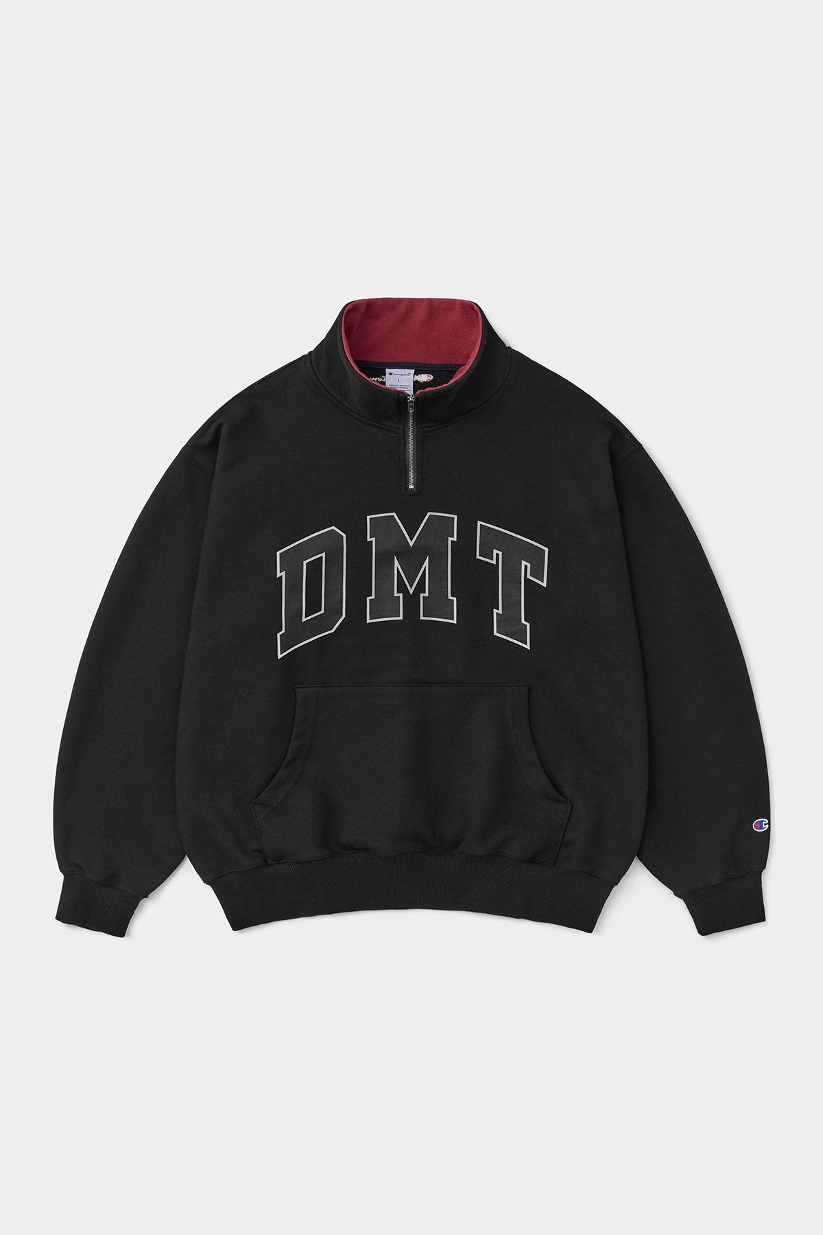 [CHAMPION x DIMITO] DMT VARSITY HALF ZIP SWEATSHIRT BLACK (Available date : 26.10.12)