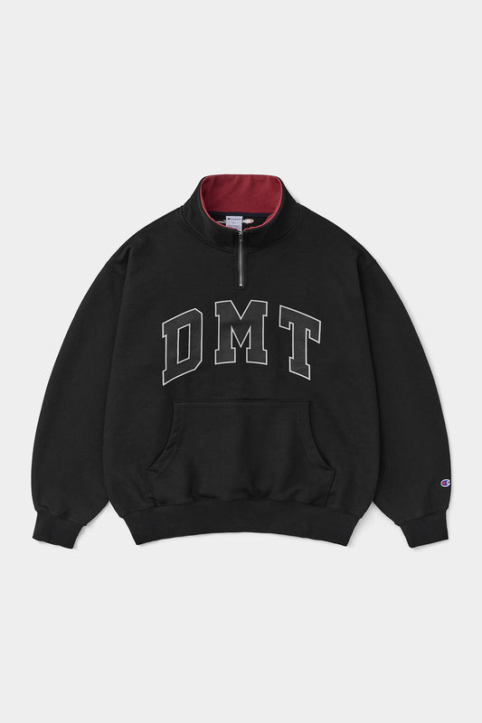 [CHAMPION x DIMITO] DMT VARSITY HALF ZIP SWEATSHIRT BLACK (Available date : 26.10.12)
