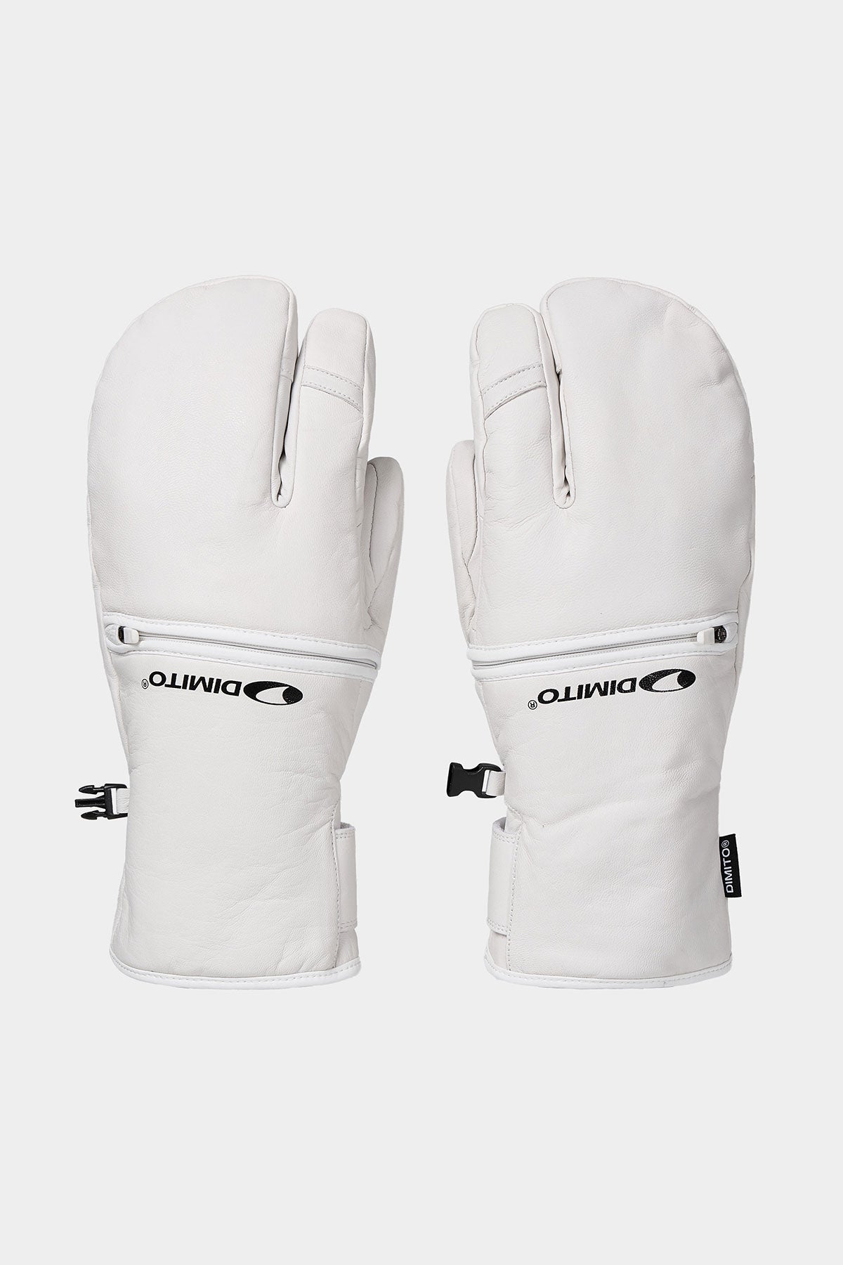 EASY OPEN IF LEATHER MITTEN WHITE