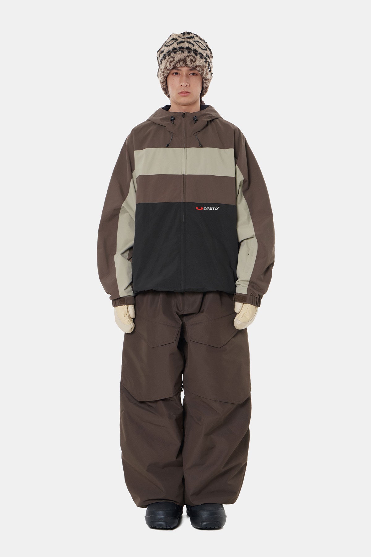 26 AIR VENT BANDED PANTS (WIDE FIT LV.1) DARK BROWN