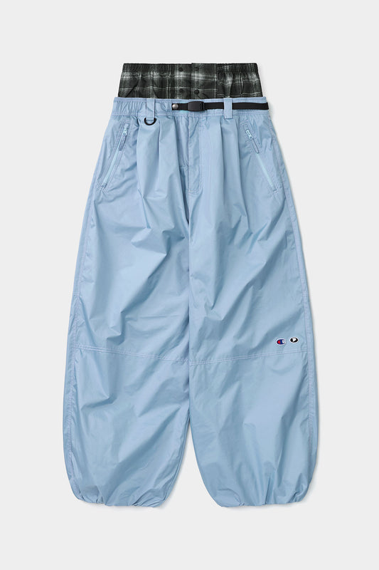 [CHAMPION x DIMITO] STITCH BANDED PANTS (WIDE FIT LV.2) ICE COLUMBIA (Available date : 26.10.12)