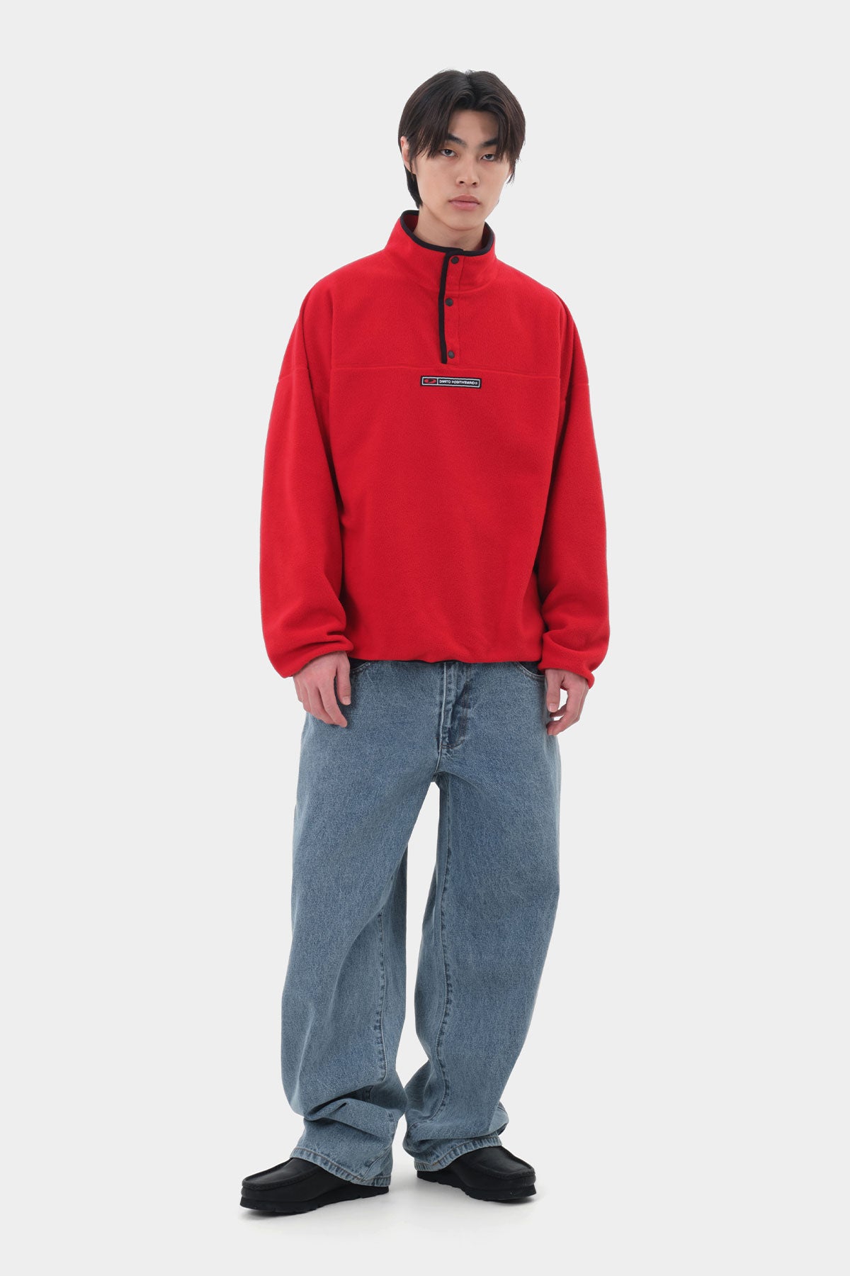 FLEECE MOCK NECK RED (Delivery date : 26.09.28)