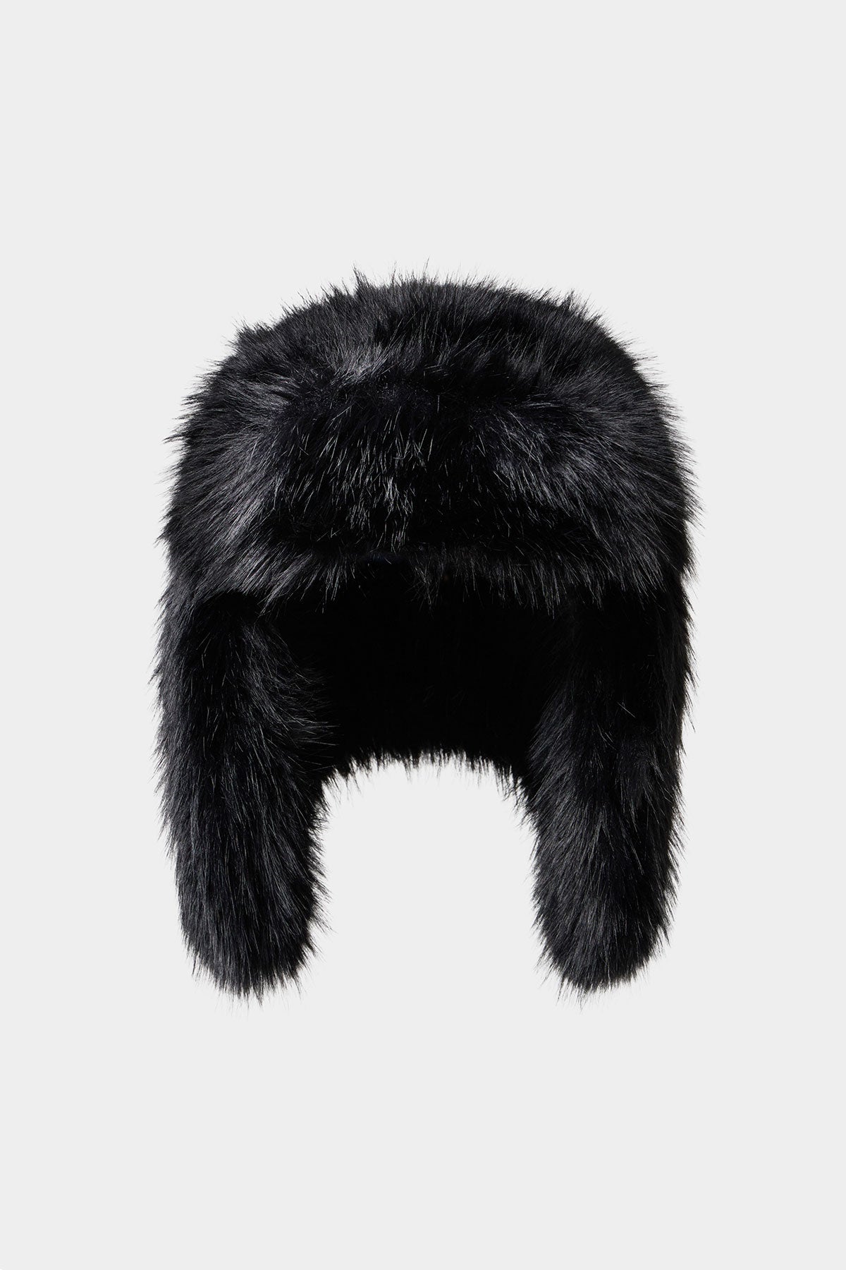 FAUX FUR HAT BLACK BEAR