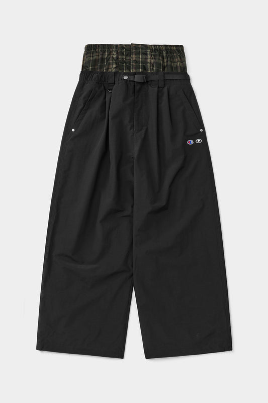 [CHAMPION x DIMITO] C-LOGO BASIC PANTS (WIDE FIT LV.2) BLACK (Available date : 26.10.12)