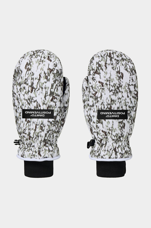 PATTERN MITTEN SNOW CAMO
