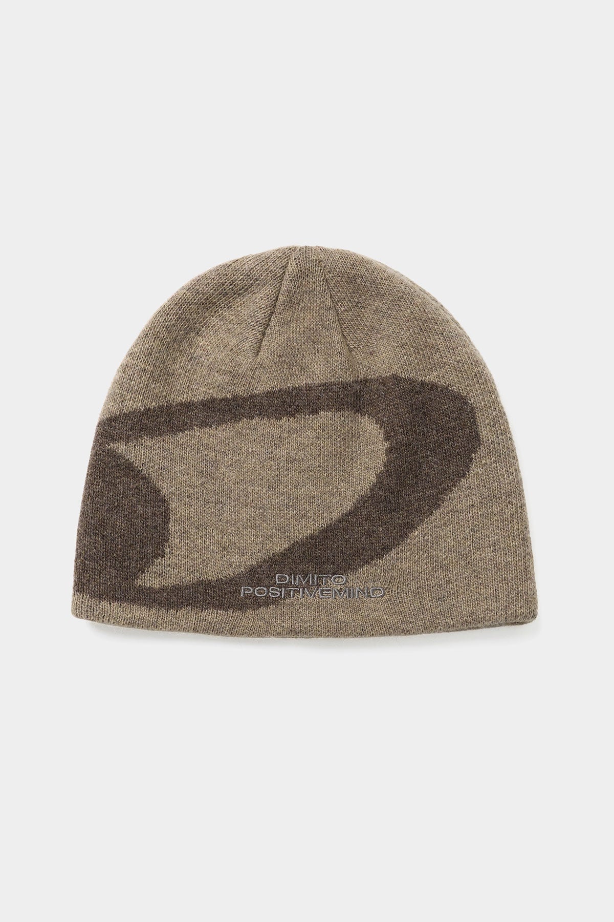 BIG CIRCLE LOGO BEANIE BROWN
