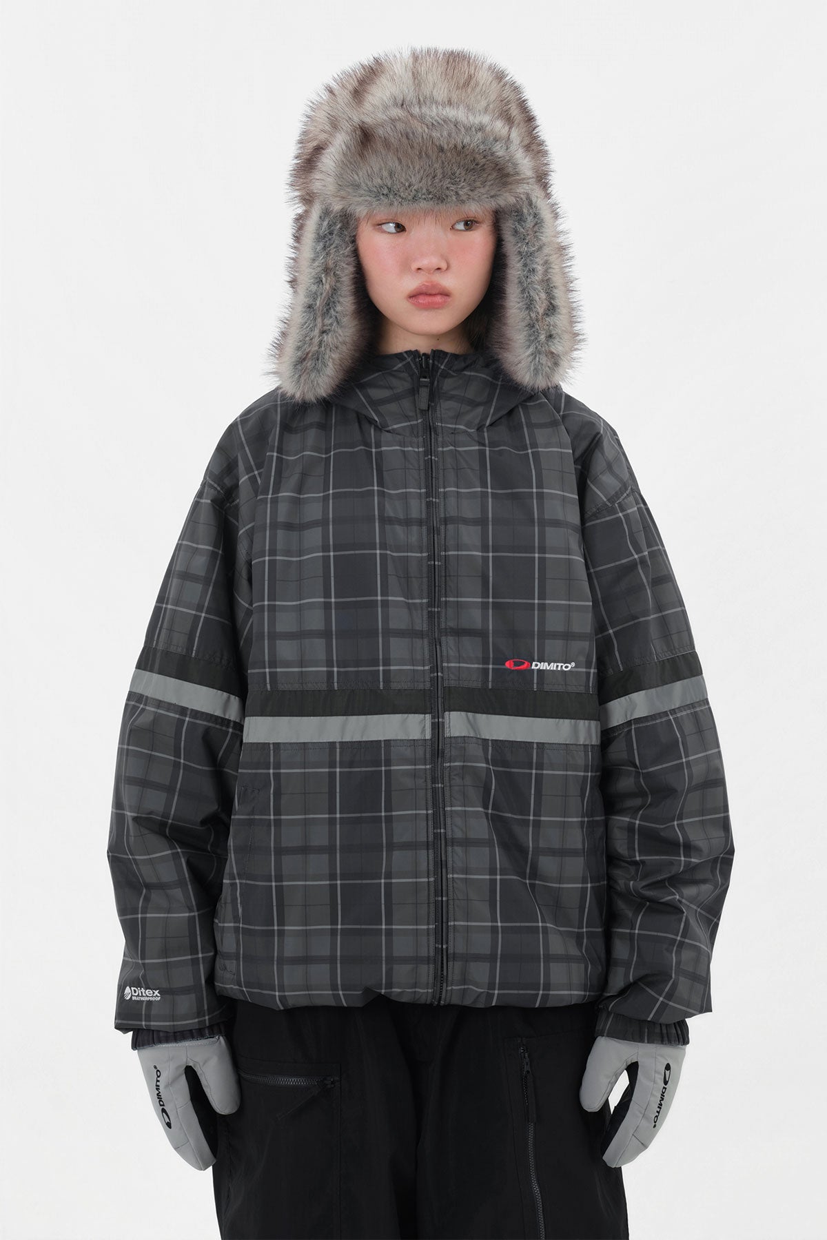 REVERSIBLE WIND JACKET NAVY CHECK (Delivery date : 26.09.28)