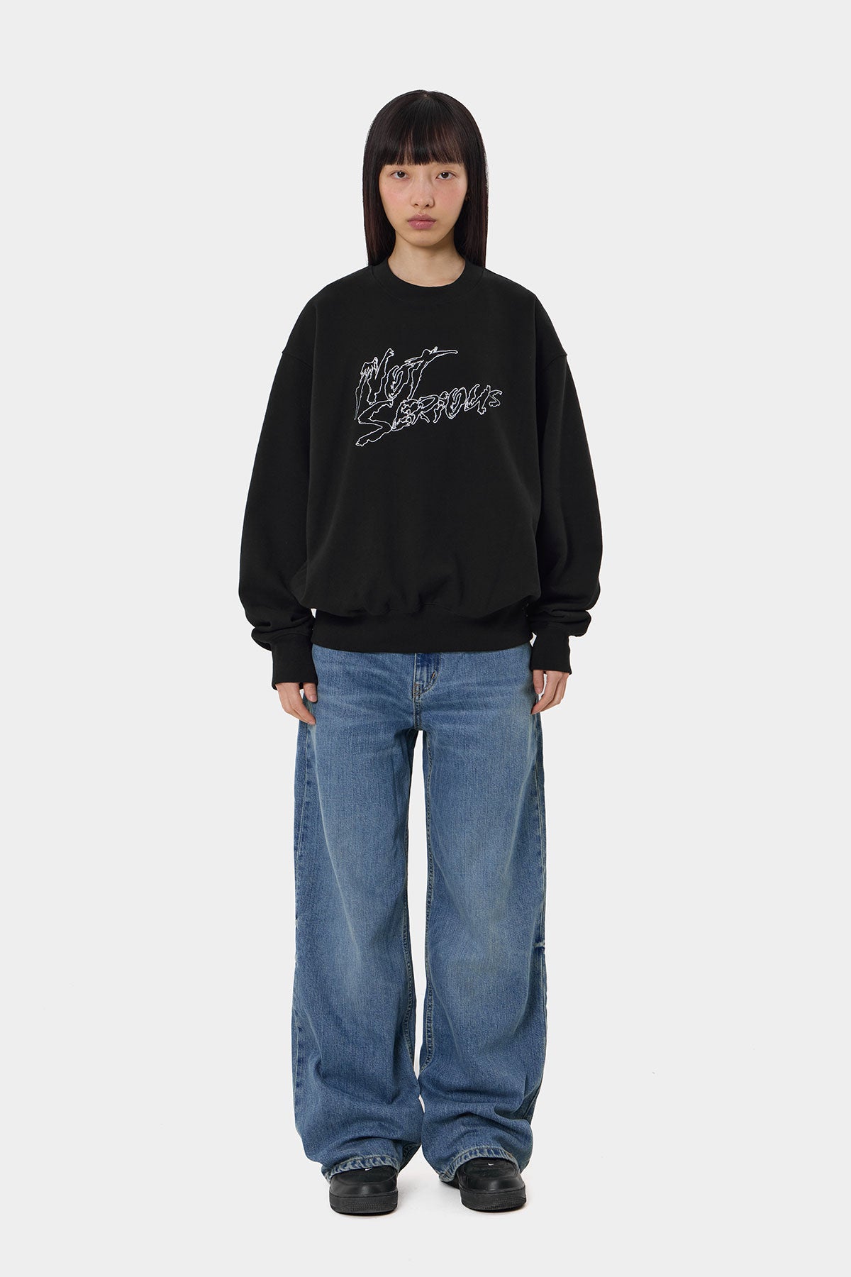 NSS RUDE SWEATSHIRT BLACK (Delivery date : 26.09.28)