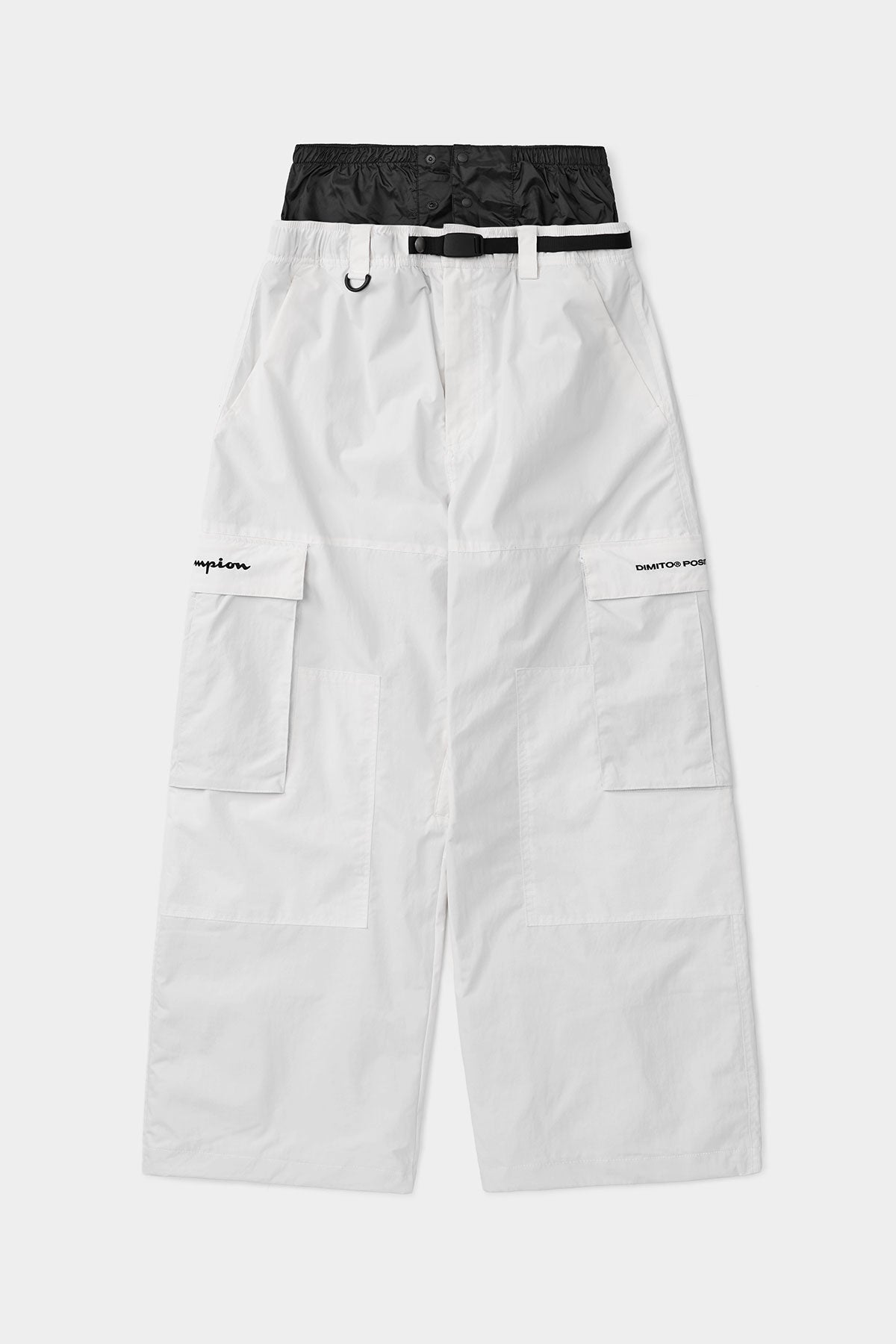 [CHAMPION x DIMITO] SCRIPT CARGO PANTS (WIDE FIT LV.1) WHITE (Available date : 26.10.12)