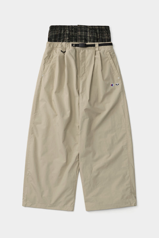 [CHAMPION x DIMITO] C-LOGO BASIC PANTS (WIDE FIT LV.2) BEIGE (Available date : 26.10.12)