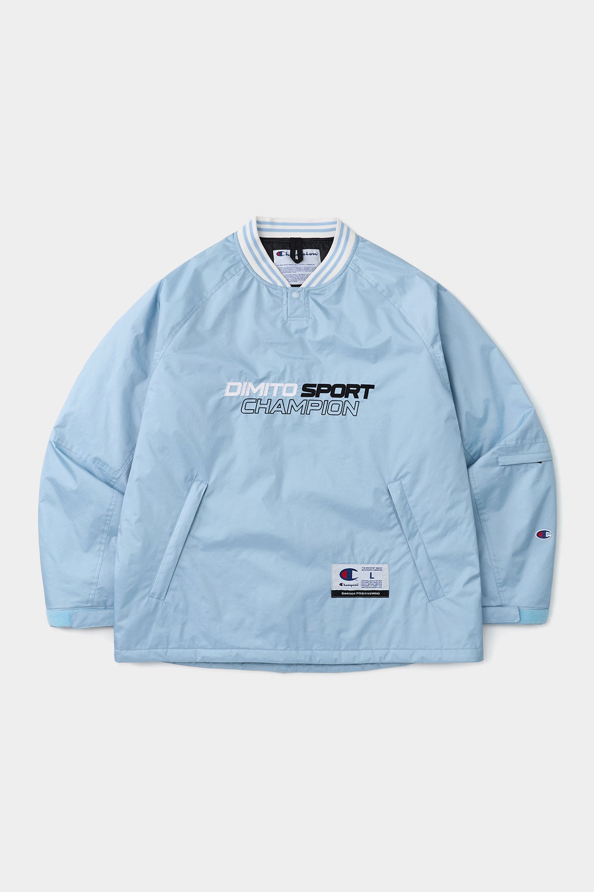 [CHAMPION x DIMITO] SPORT V-NECK SNAP PULLOVER ICE COLUMBIA (Available date : 26.10.12)