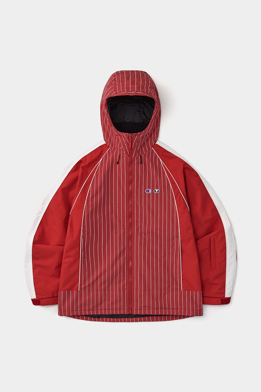 [CHAMPION x DIMITO] HERITAGE BLOCK LINE JACKET STRIPE RED (Available date : 26.10.12)