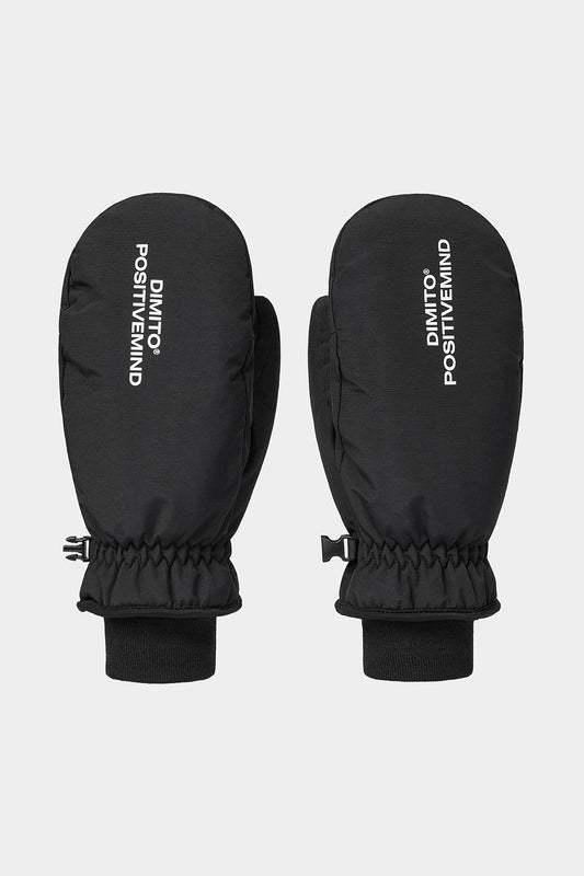 BASIC LOGO MITTEN BLACK