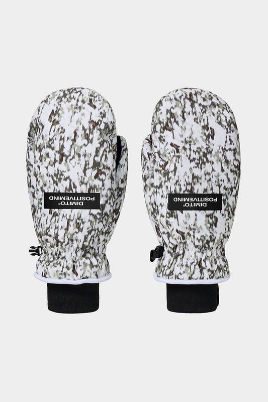 PATTERN MITTEN SNOW CAMO
