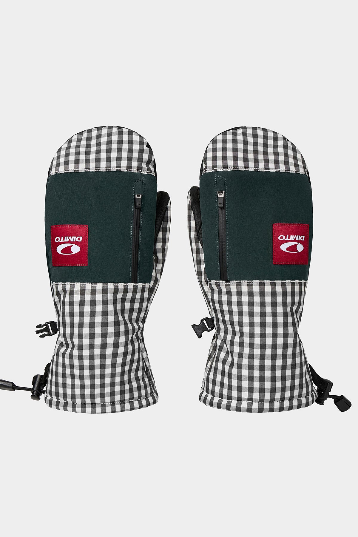 26 BLOCK MITTEN TWOTONE CHECK