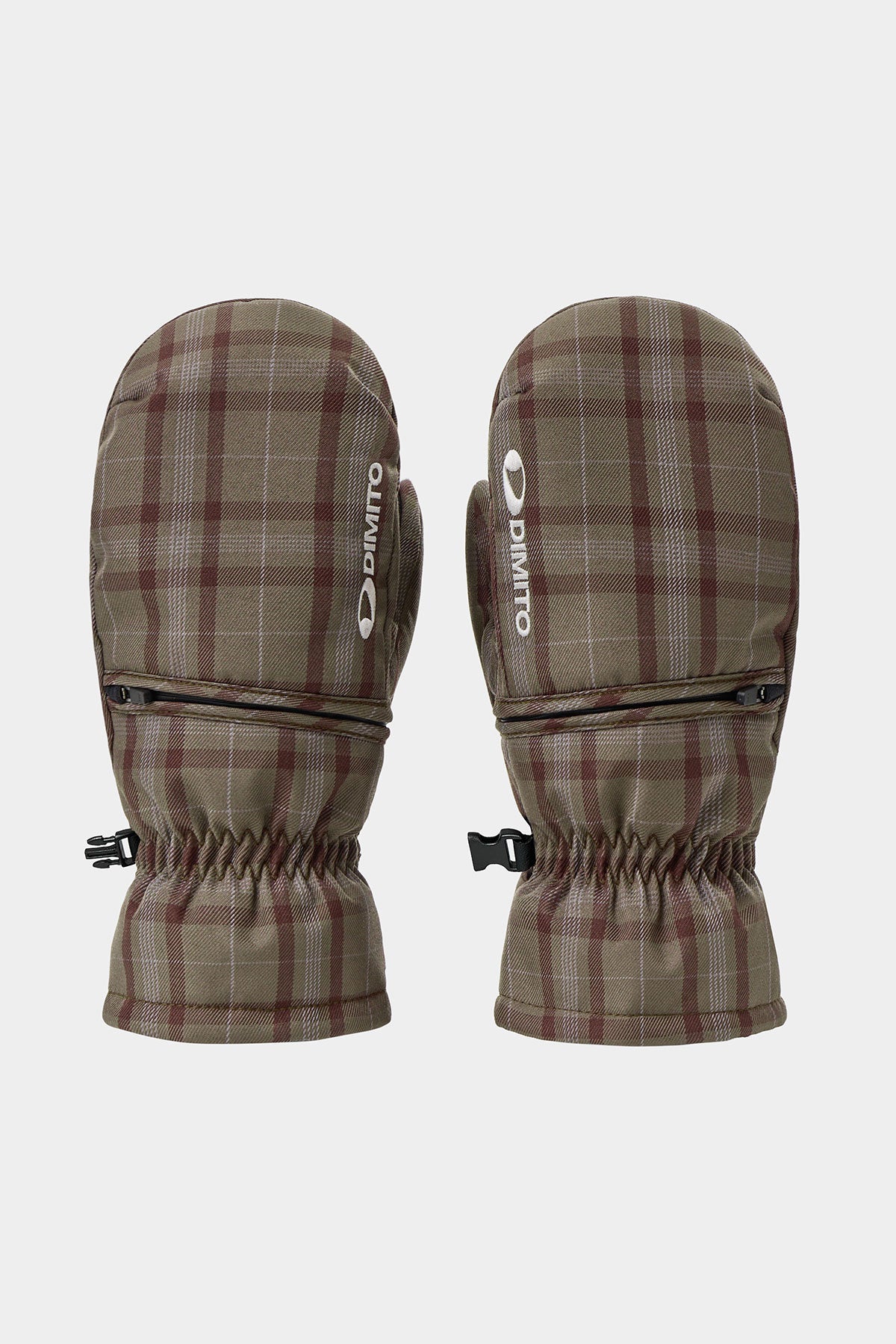 CHECKER EASY OPEN MITTEN BROWN CHECK