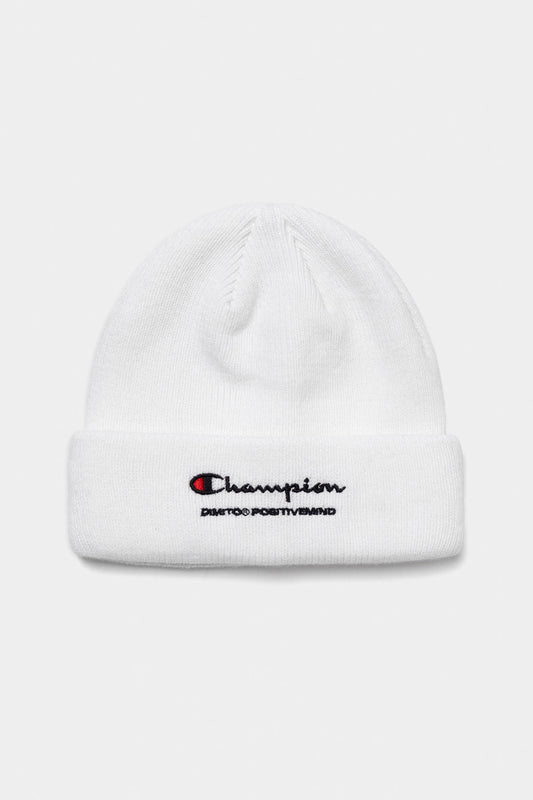[CHAMPION x DIMITO] SCRIPT LOGO BEANIE WHITE (Available date : 26.10.12)