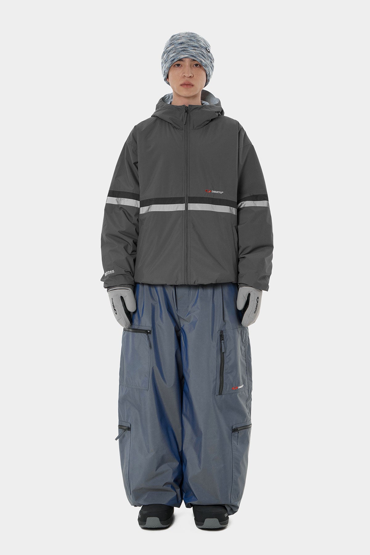 REVERSIBLE WIND JACKET CHARCOAL (Delivery date : 26.09.28)