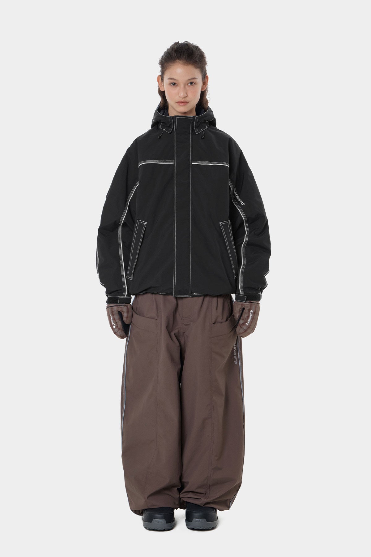 STAFF LINE PANTS (WIDE FIT LV.2) DEEP BROWN