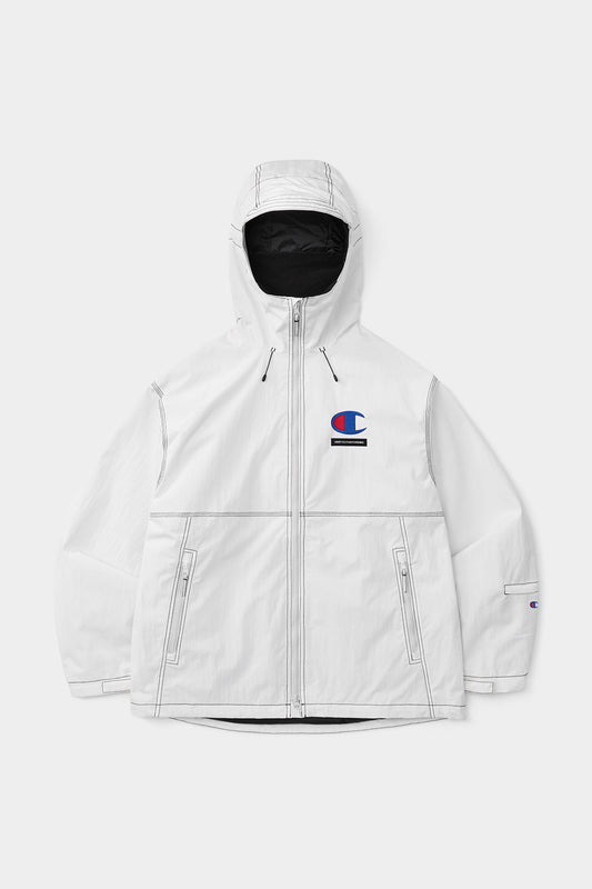 [CHAMPION x DIMITO] C-LOGO STITCHED JACKET WHITE (Available date : 26.10.12)