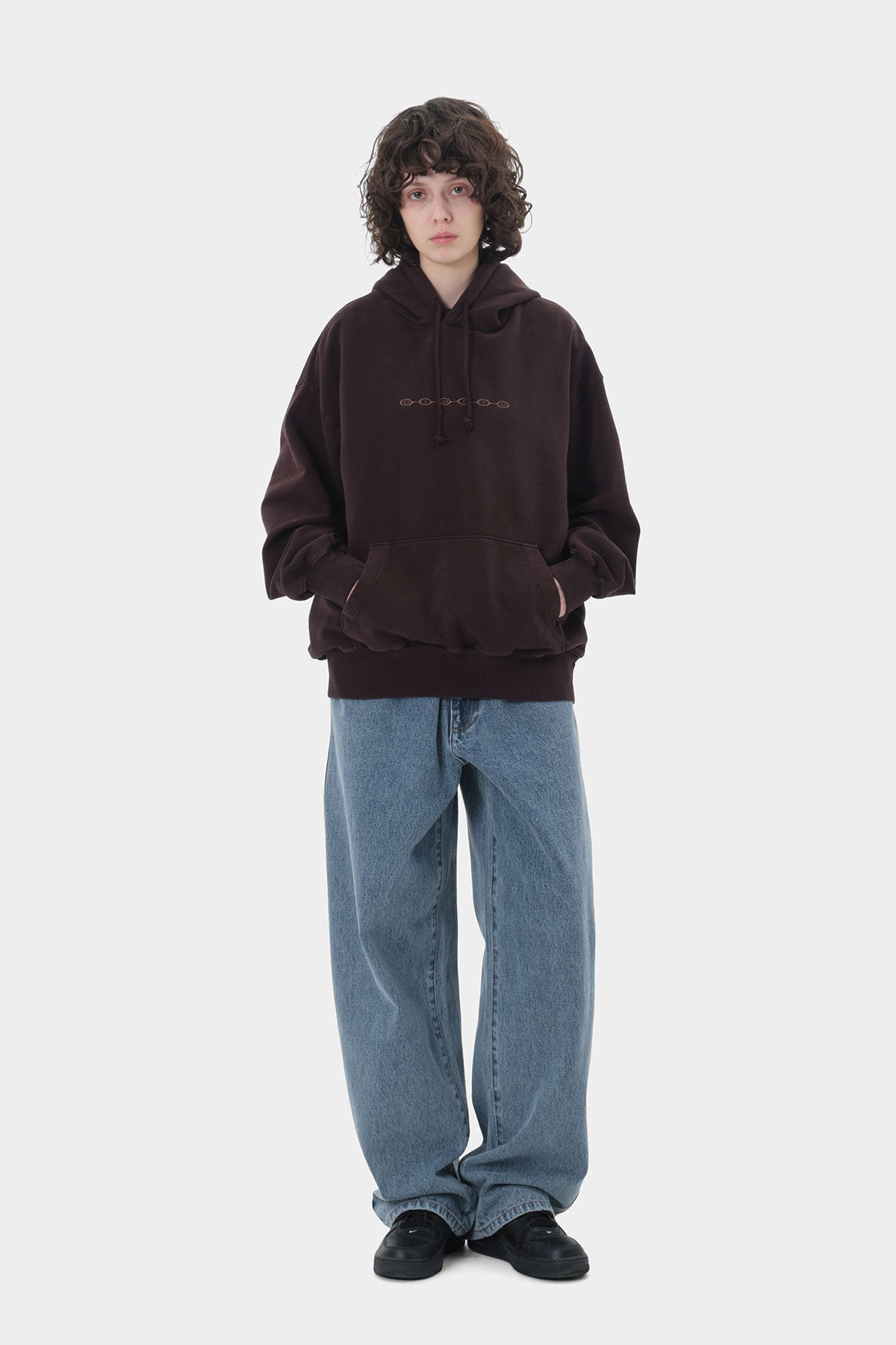 DIVISION BUBBLE LOGO GD HOODIE WASHED MAROON