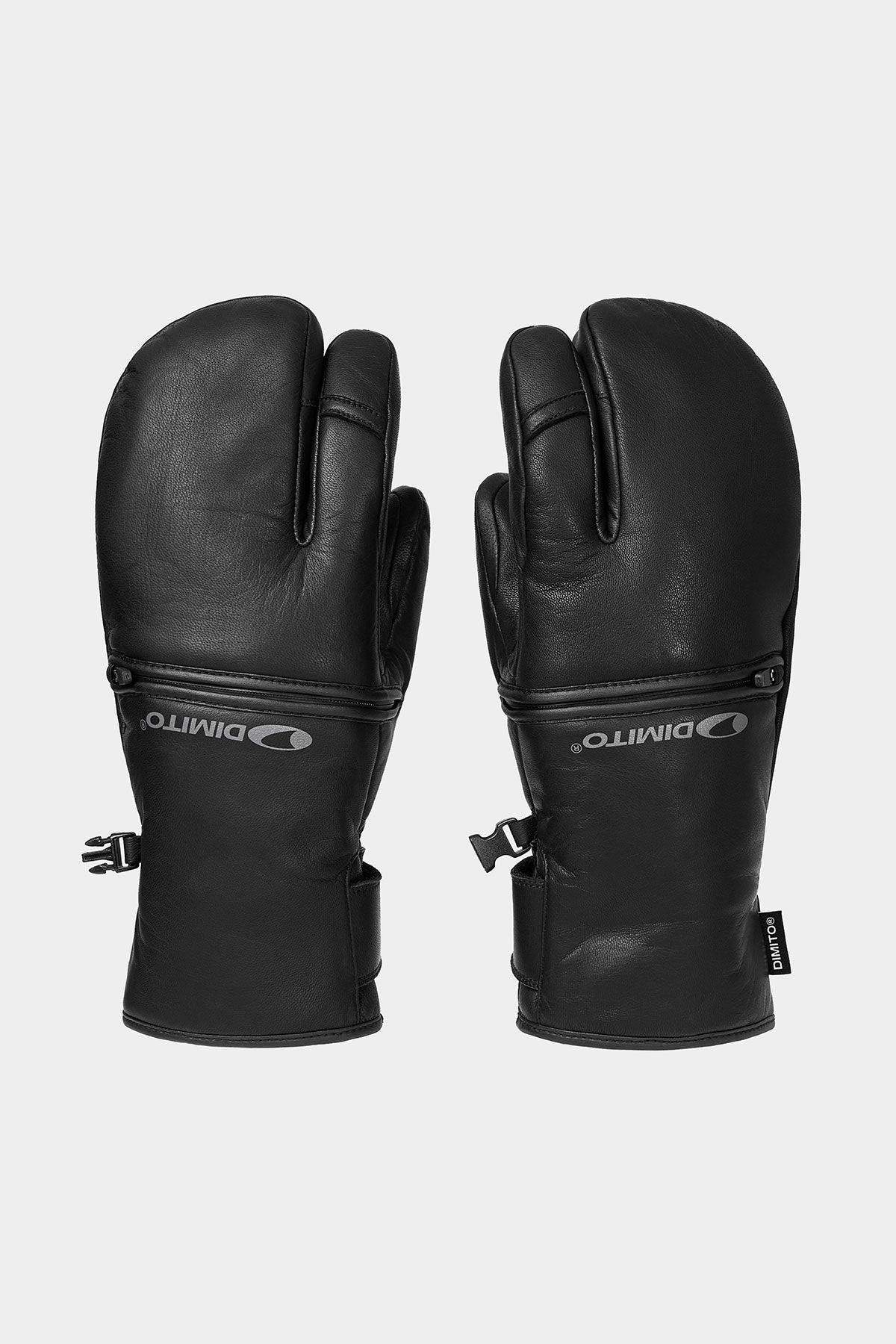 EASY OPEN IF LEATHER MITTEN BLACK