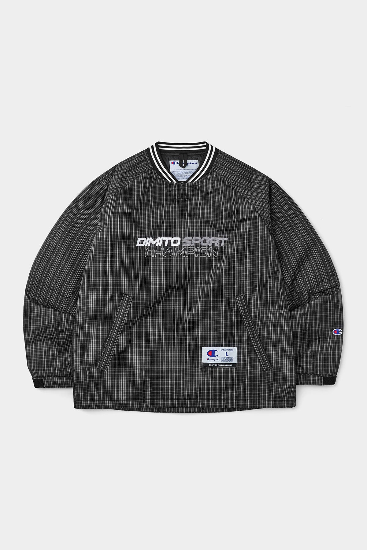 [CHAMPION x DIMITO] SPORT V-NECK SNAP PULLOVER MONO CHECK (Available date : 26.10.12)