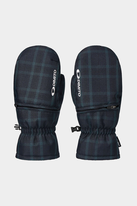 CHECKER EASY OPEN MITTEN NAVY CHECK