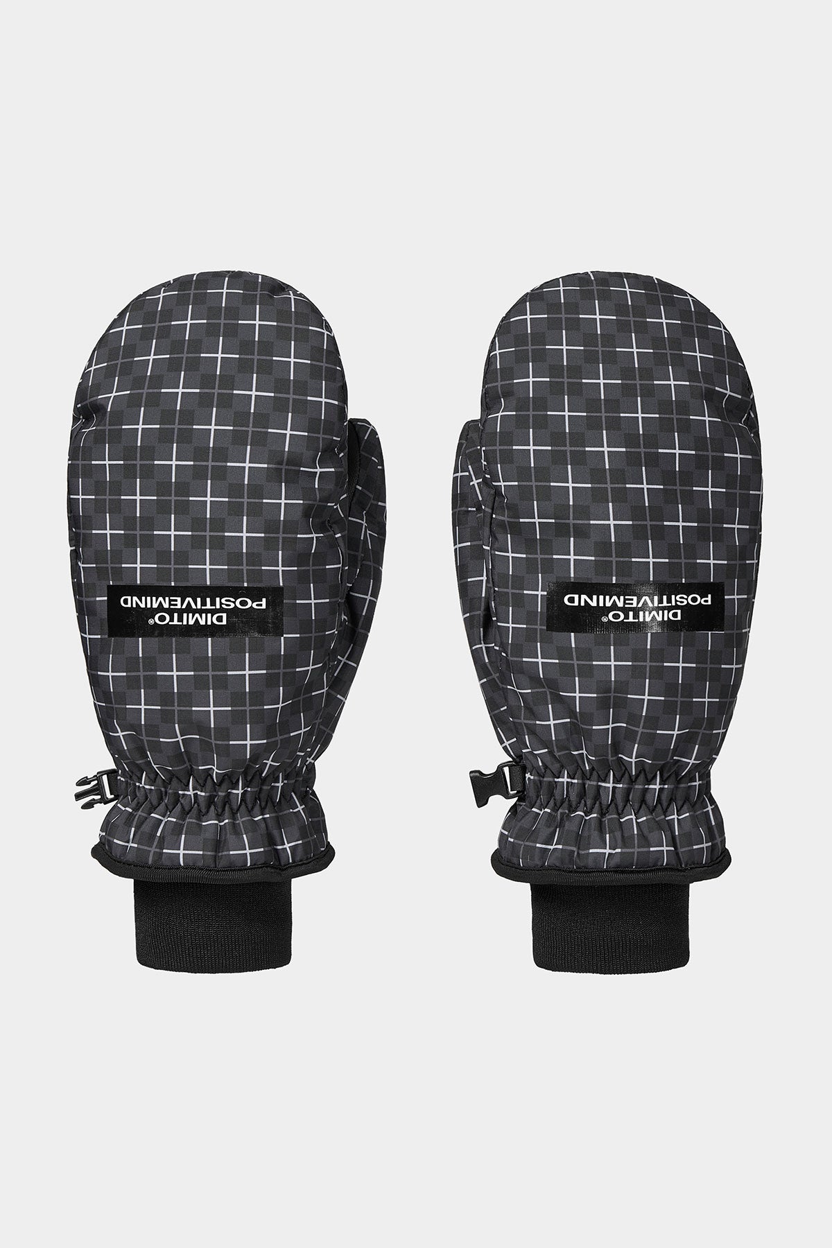 PATTERN MITTEN CROSS CHECK BLACK