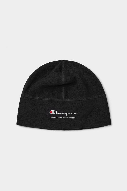 [CHAMPION x DIMITO] SCRIPT FLEECE BEANIE BLACK (Available date : 26.10.12)