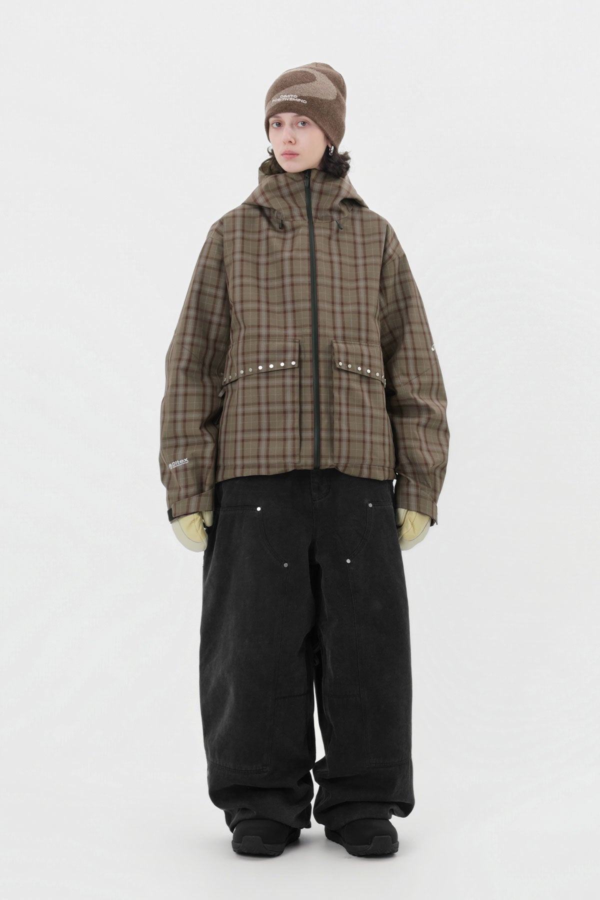 STUD 2L JACKET BROWN CHECK (Delivery start : 26.09.09)