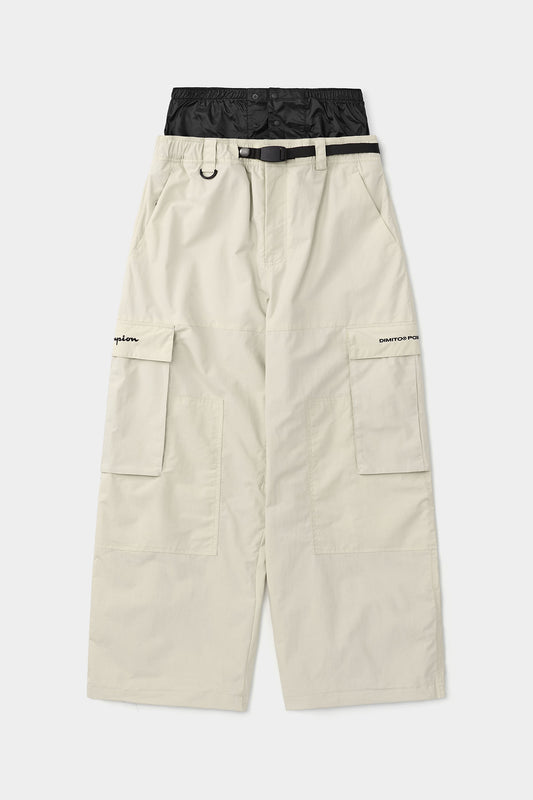 [CHAMPION x DIMITO] SCRIPT CARGO PANTS (WIDE FIT LV.1) SAND (Available date : 26.10.12)