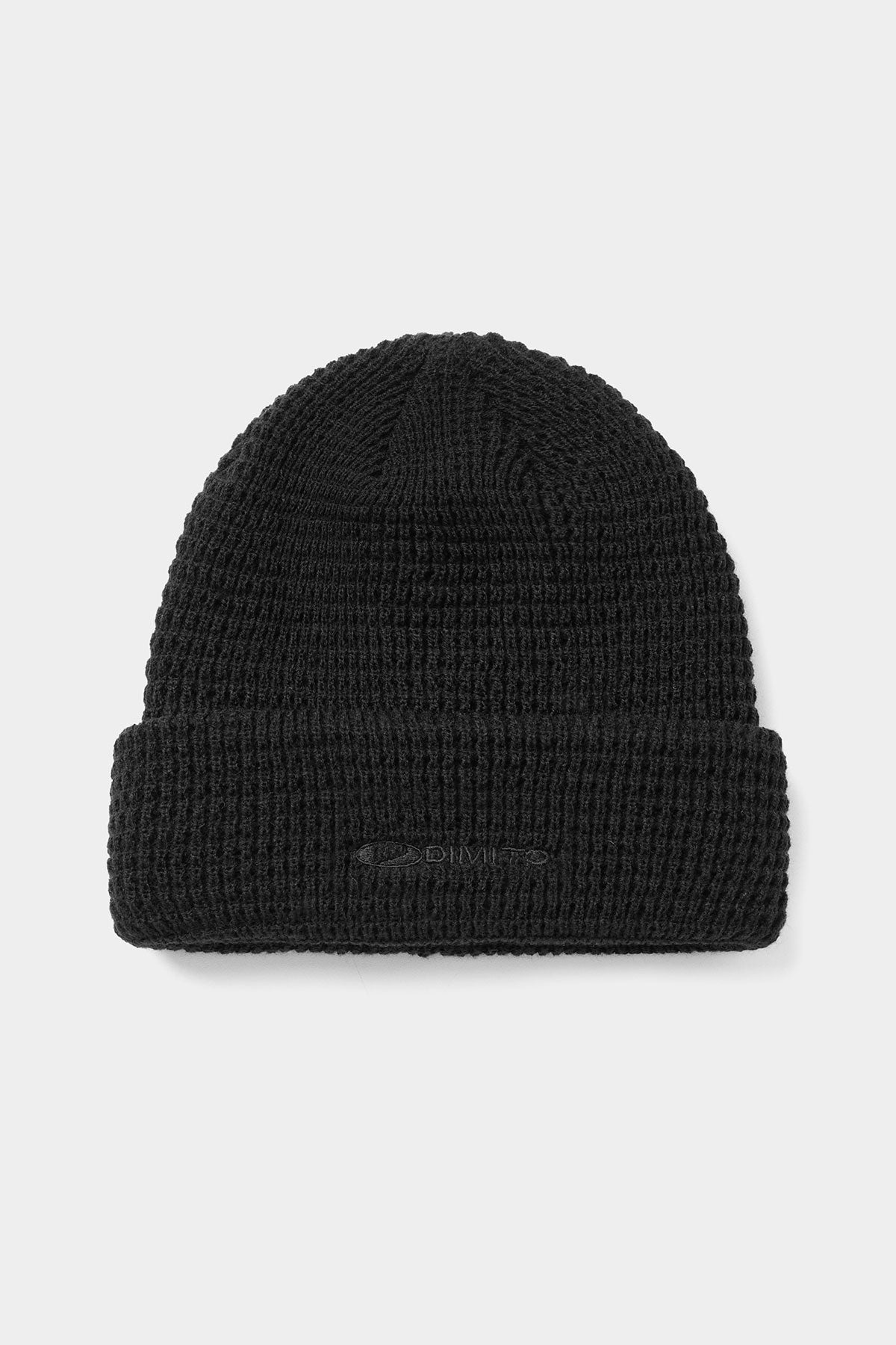 DMT WAFFLE BEANIE BLACK