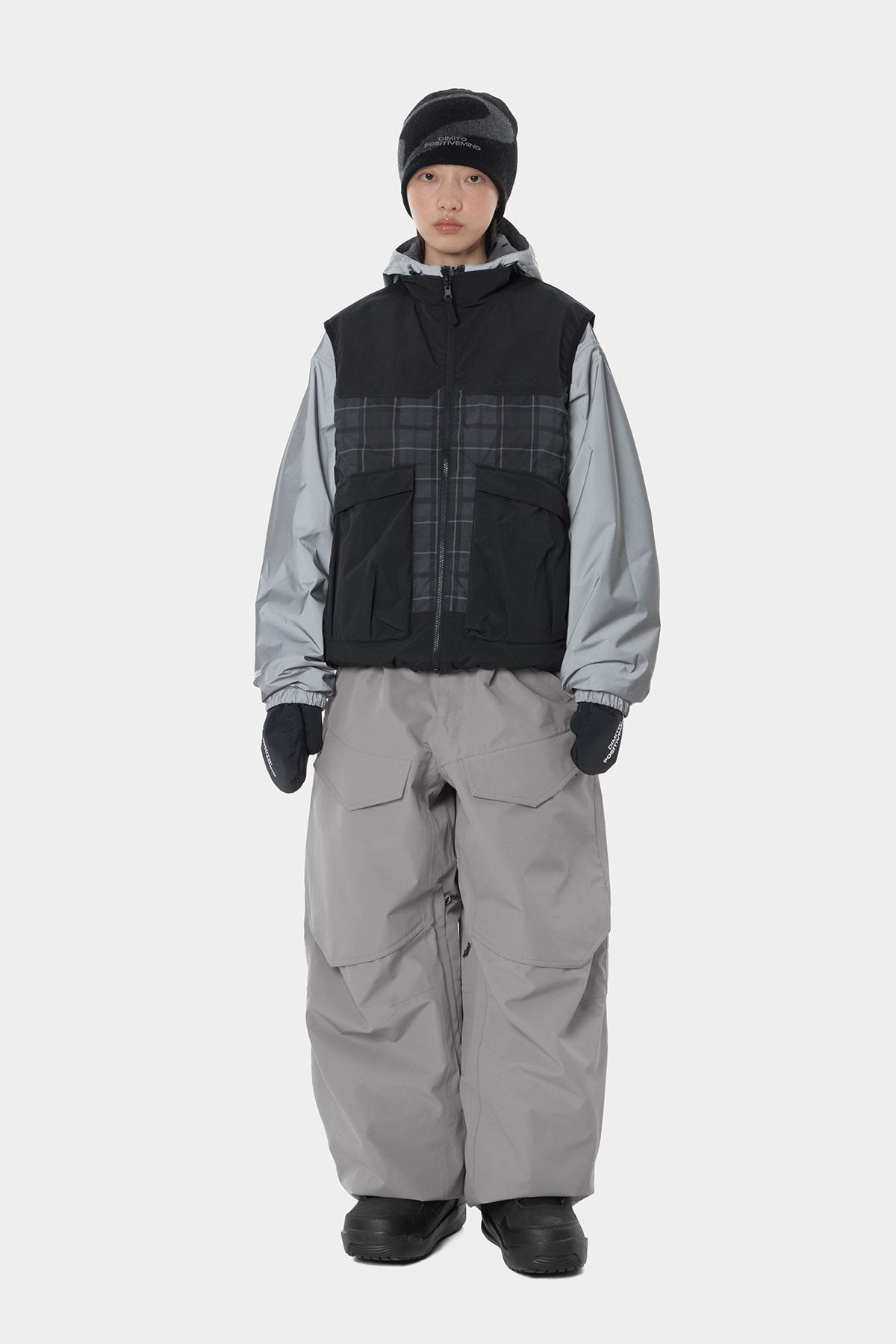 26 AIR VENT BANDED PANTS (WIDE FIT LV.1) GREY