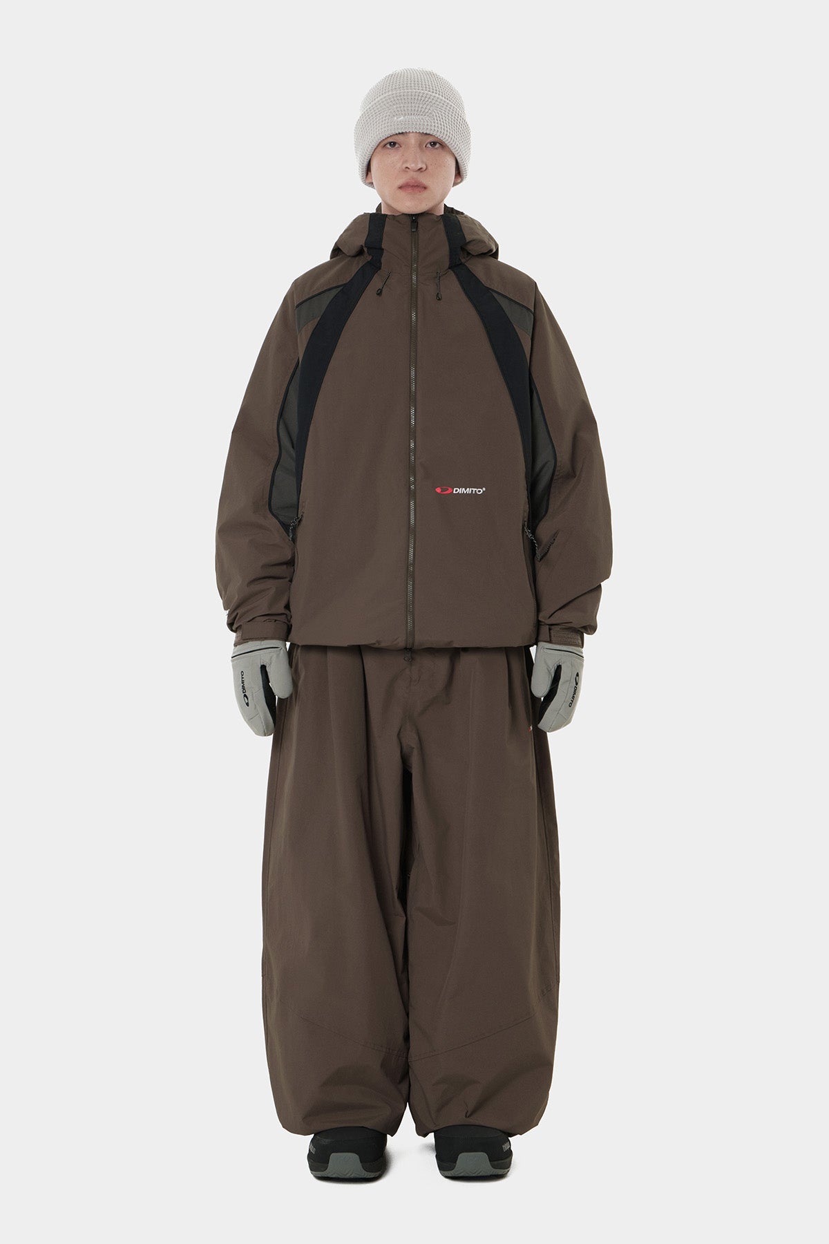 26 AIR FORCE BANDED PANTS (WIDE FIT LV.2) DEEP BROWN (Delivery start : 26.09.09)