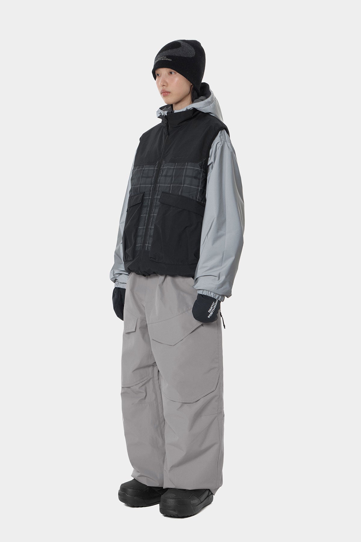 26 AIR VENT BANDED PANTS (WIDE FIT LV.1) GREY