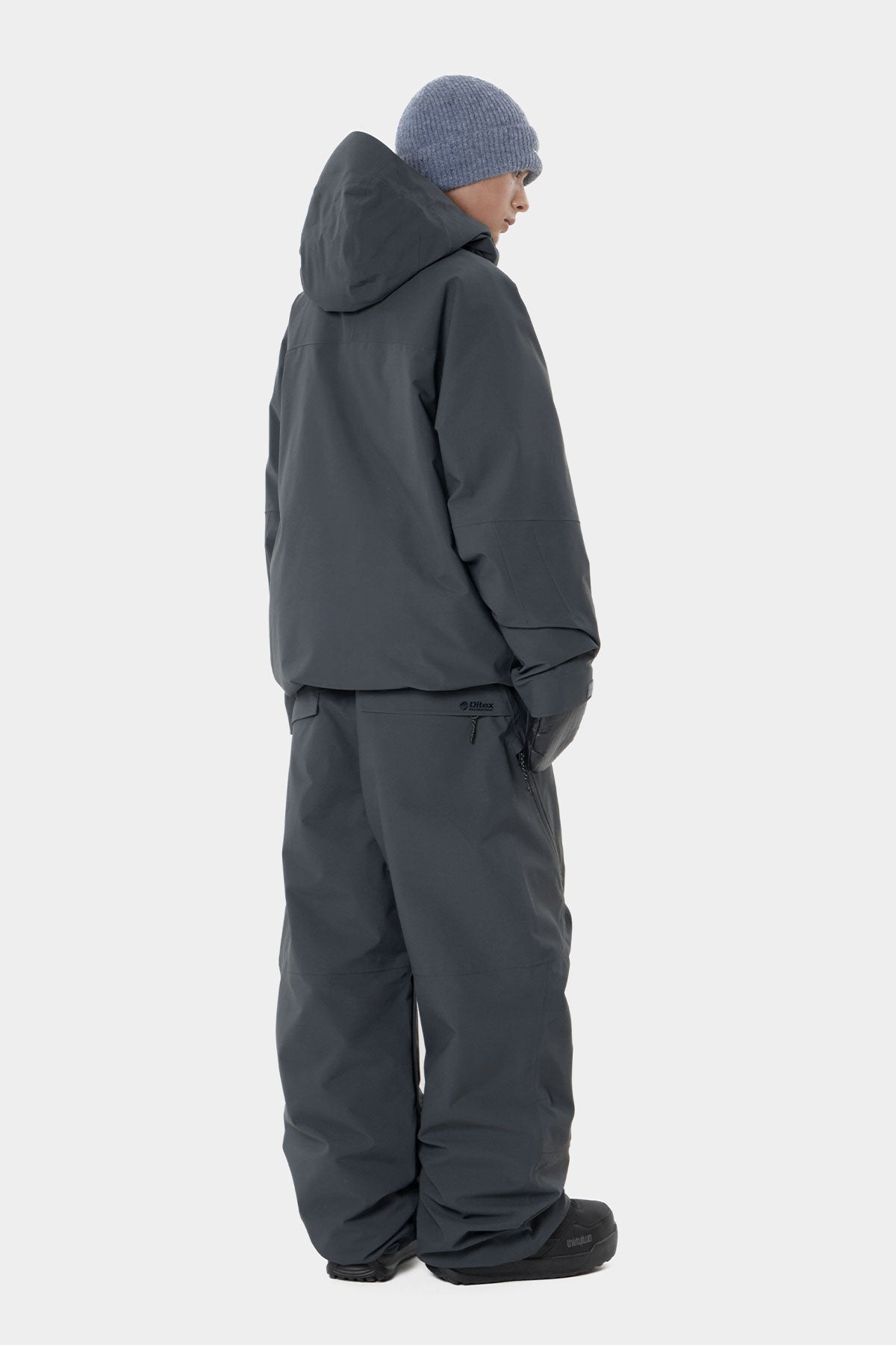 APEX DOWN JACKET BLUE STEEL