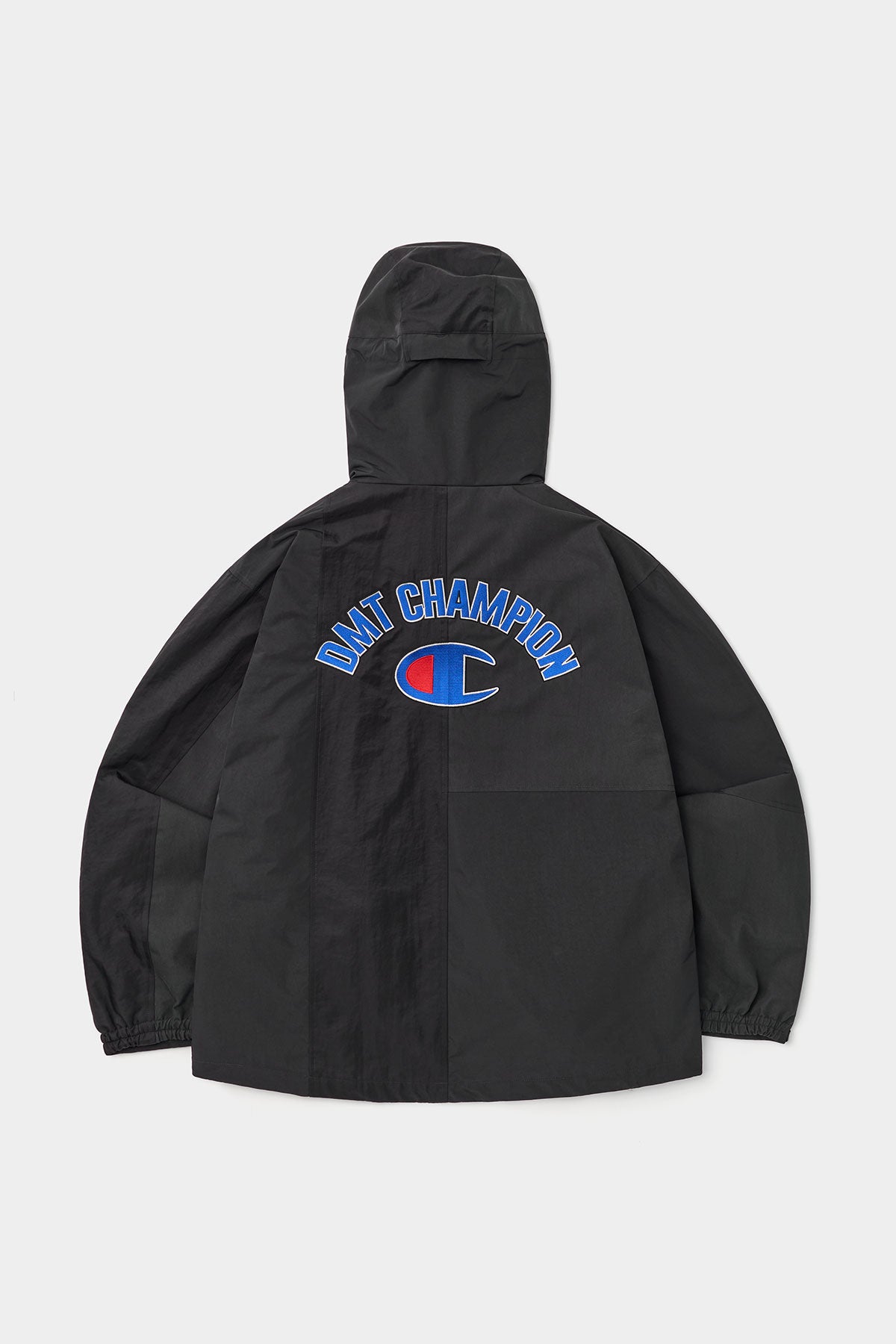 [CHAMPION x DIMITO] C-LOGO COLLEGE PATCHWORK JACKET BLACK MIX (Available date : 26.10.12)