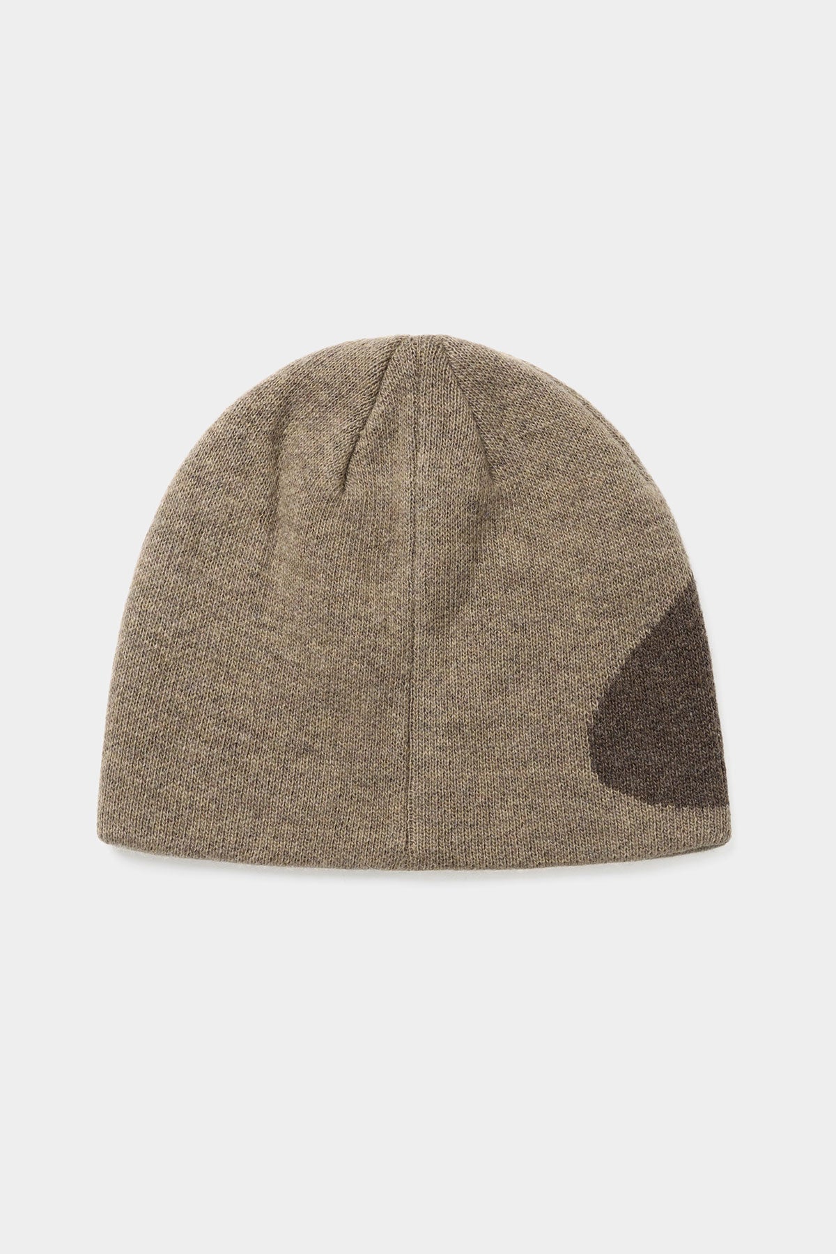 BIG CIRCLE LOGO BEANIE BROWN
