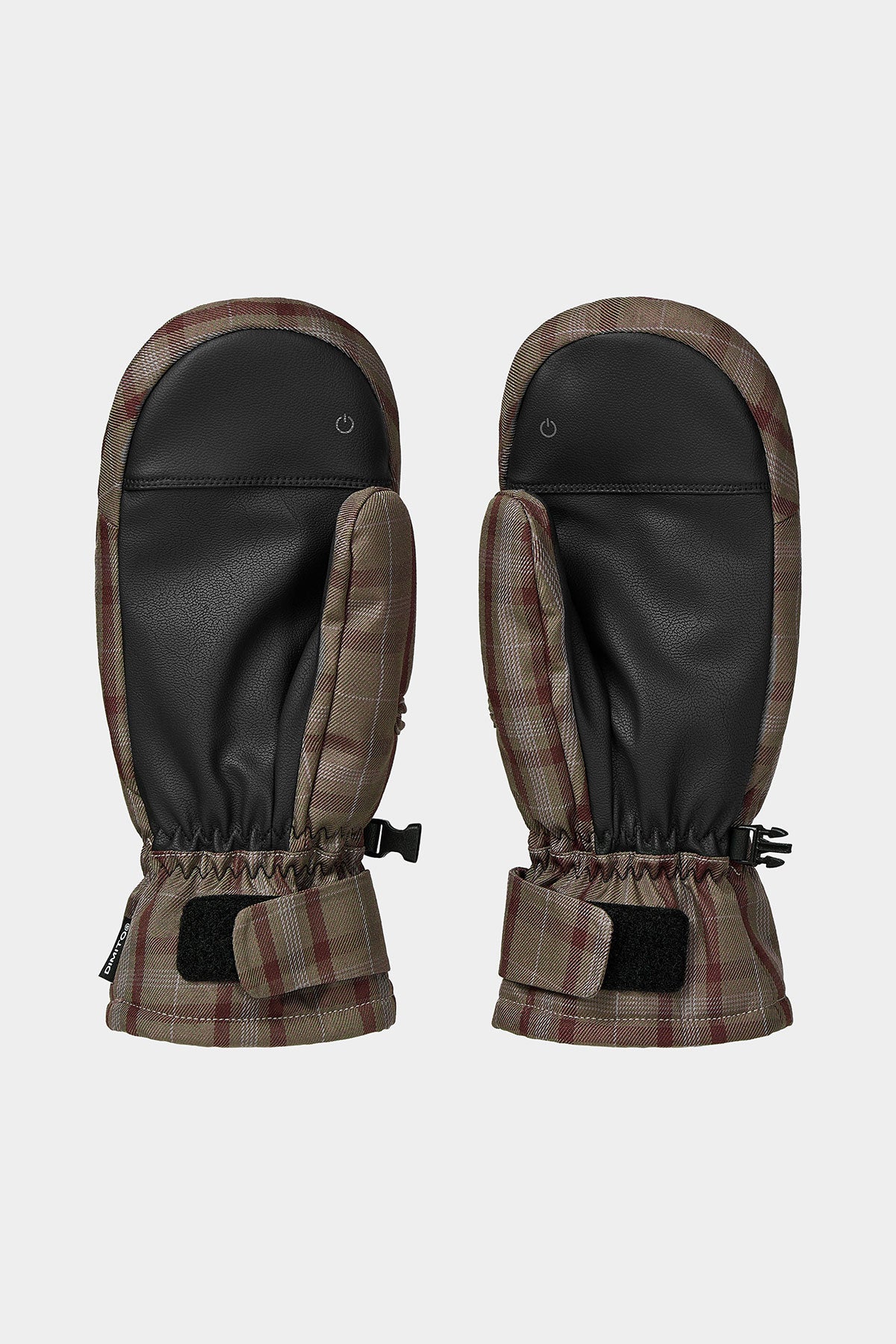 CHECKER EASY OPEN MITTEN BROWN CHECK