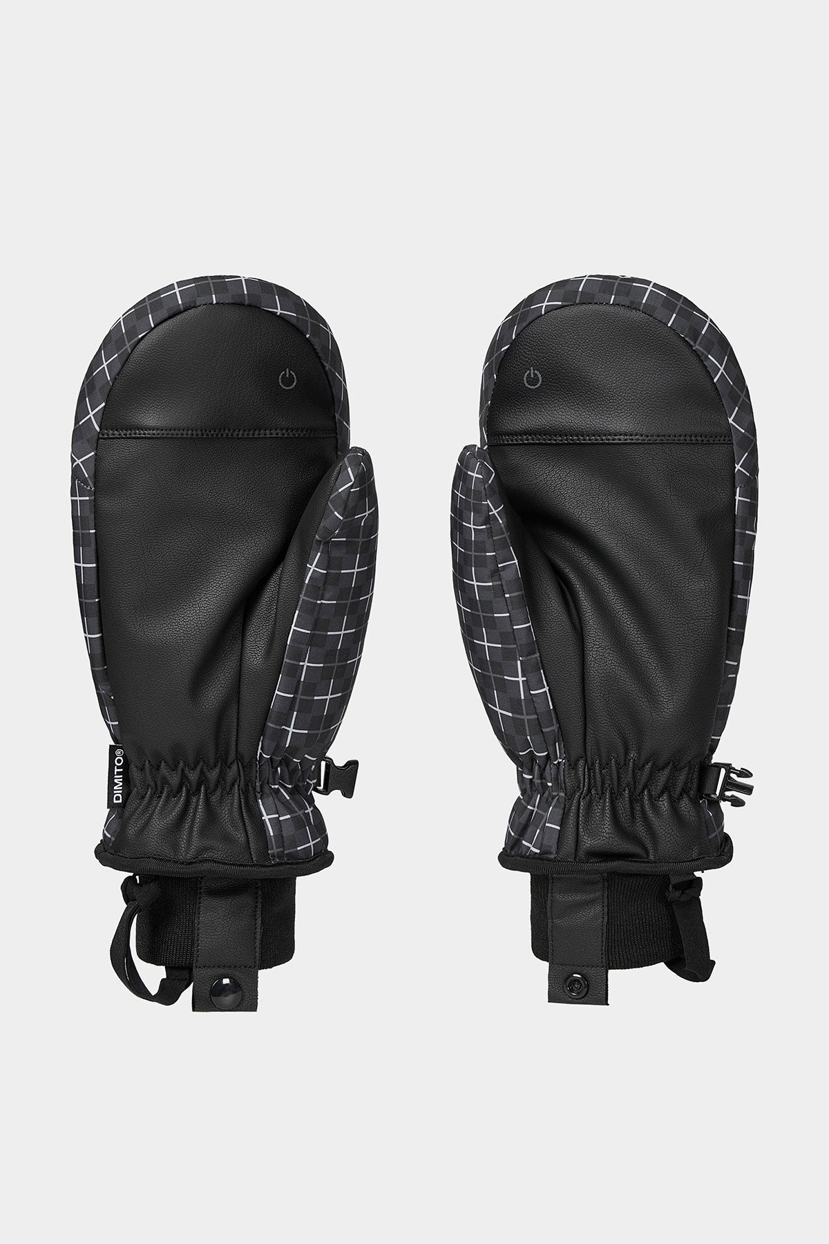 PATTERN MITTEN CROSS CHECK BLACK