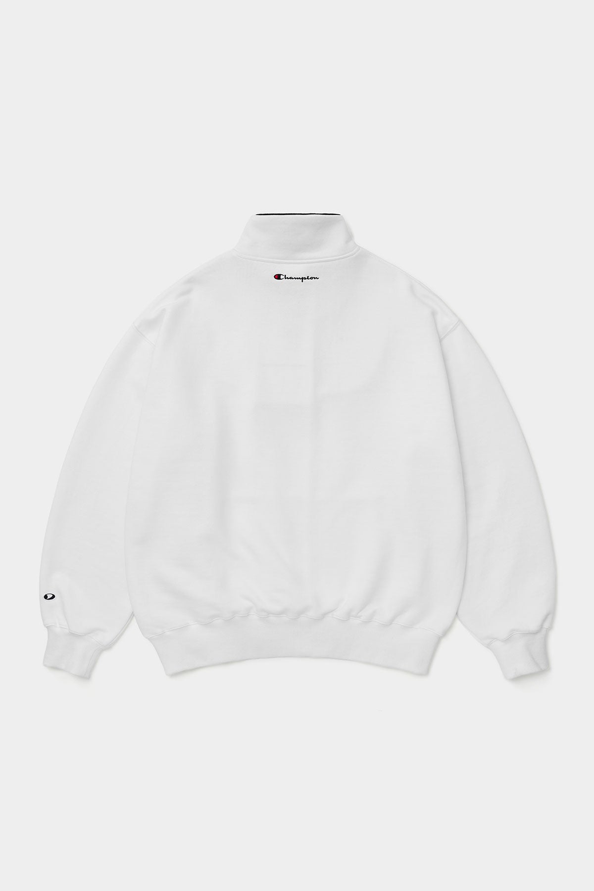 [CHAMPION x DIMITO] DMT VARSITY HALF ZIP SWEATSHIRT WHITE (Available date : 26.10.12)