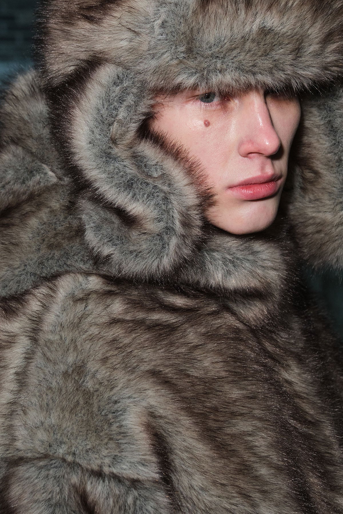 FAUX FUR HD JACKET WILD RABBIT (Delivery start : 26.09.09)