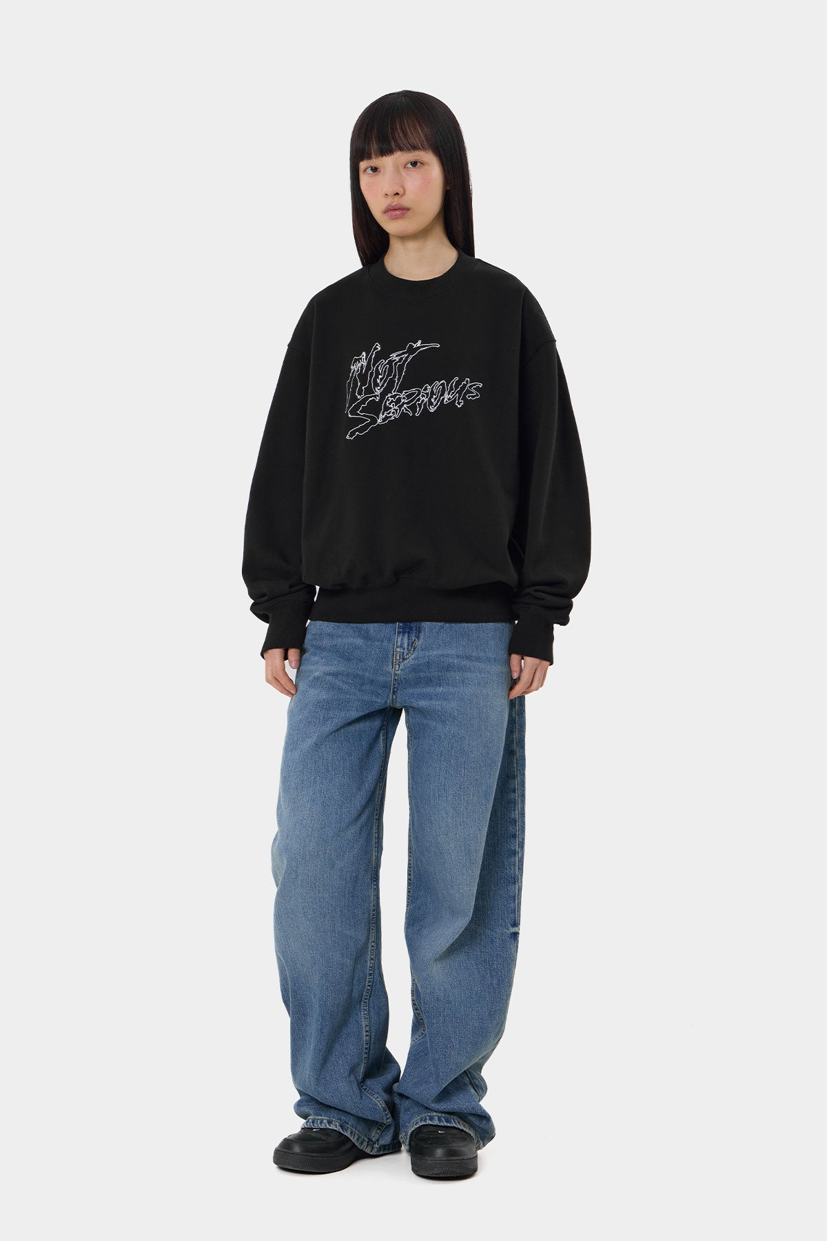 NSS RUDE SWEATSHIRT BLACK (Delivery date : 26.09.28)